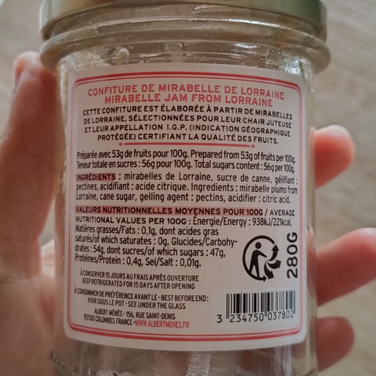 Albert Ménès Confiture De Mirabelle De Lorraine Reviews abillion