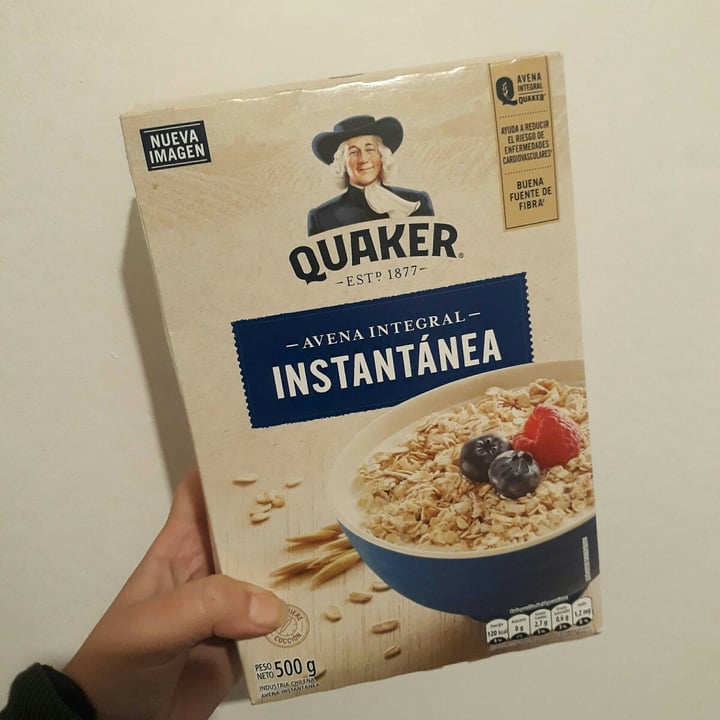 photo of Quaker Avena Integral Instantánea shared by @camiahumadao on  16 Jun 2020 - review