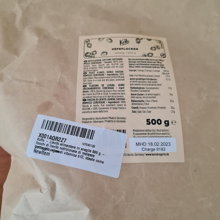 review photo of Koro Lievito alimentare In Scaglie shared by @lacoincidenza on 13 Apr 2022 - review