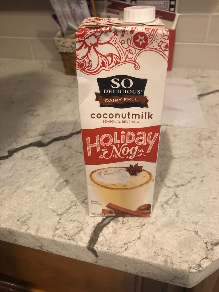review photo of So Delicious Dairy Free Holiday Nog Coconutmilk shared by @livingcaroline on 24 Dec 2019 - review