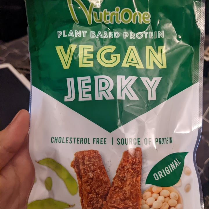 photo of nutriOne Vegan Jerky Black Pepper  shared by @chaoticgarlic on  06 Sep 2022 - review