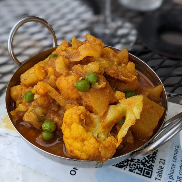 Photo of the dish “Cauliflower, peas and potatoes”
