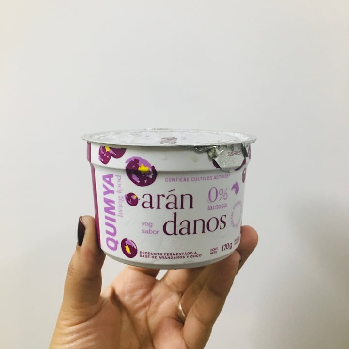 photo of Quimya Yogurt sabor Arándanos shared by @sofiporti on  29 Oct 2020 - review