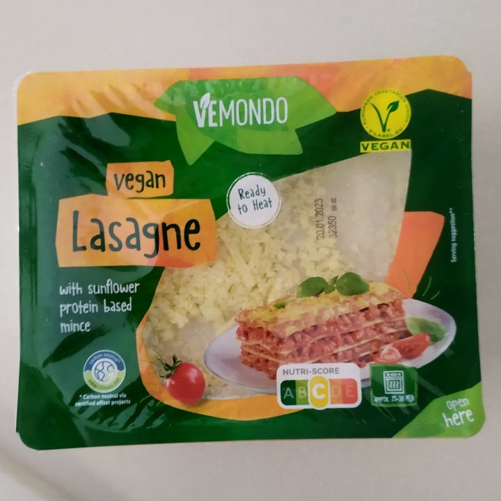 photo of Vemondo Vegan Lasagna shared by @domineire on  17 Jan 2023 - review