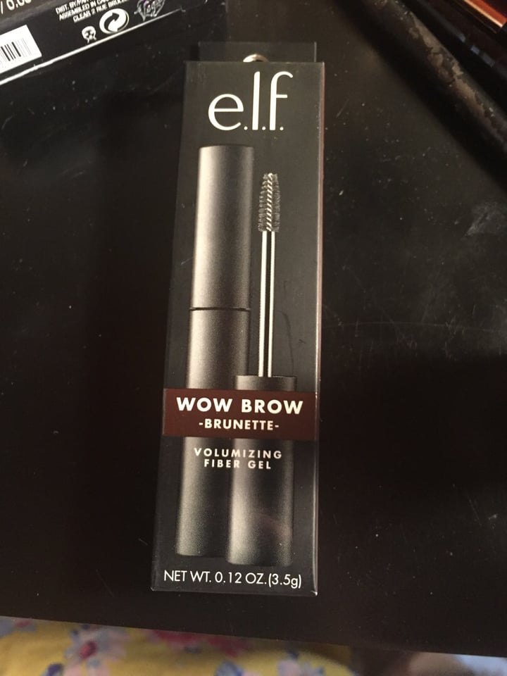 photo of e.l.f. Cosmetics Wow brow volumizing fiber gel - brunette shared by @mallory17 on  07 Dec 2019 - review