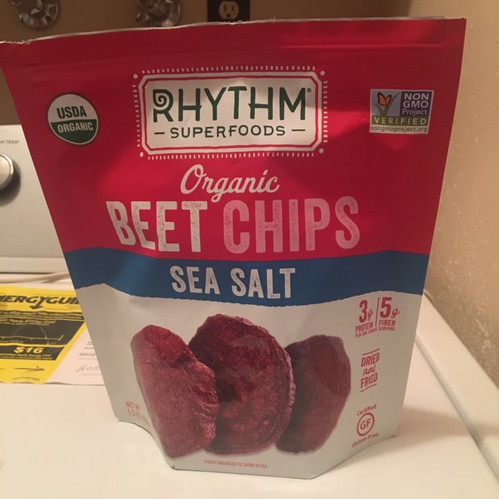 review photo of Rhythm Superfoods Organic Beet Chips Sea Salt shared by @blairezie on 05 Jun 2019 - review