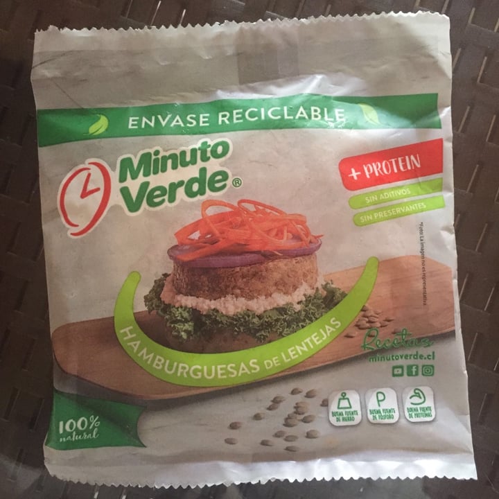 photo of Minuto verde Hamburguesas de Lentejas shared by @baabi on  04 Nov 2020 - review