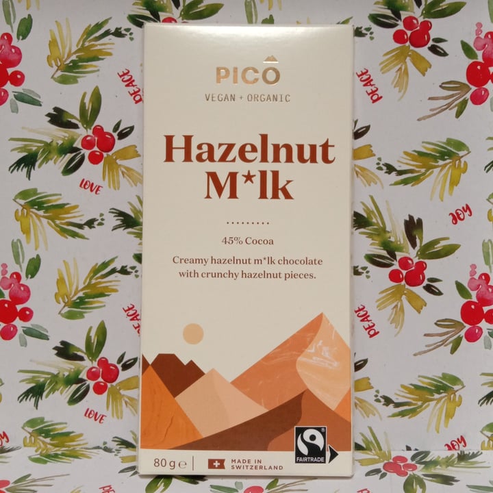 photo of Pico Chocolate Hazelnut M*lk shared by @sarahtheethicalvegan on  02 Jan 2022 - review