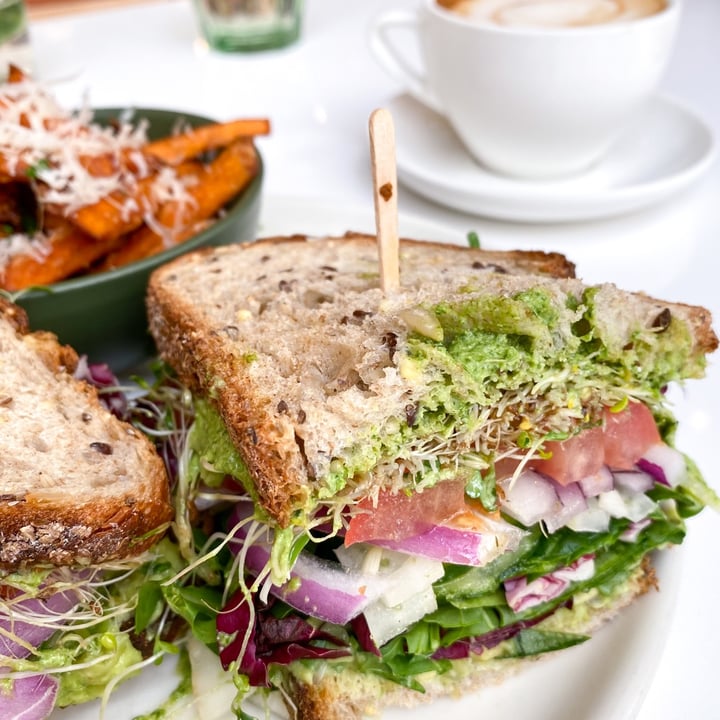 review photo of Thatch Miami Avocado Pesto Sandwich shared by @santosha on 08 Apr 2021 - review