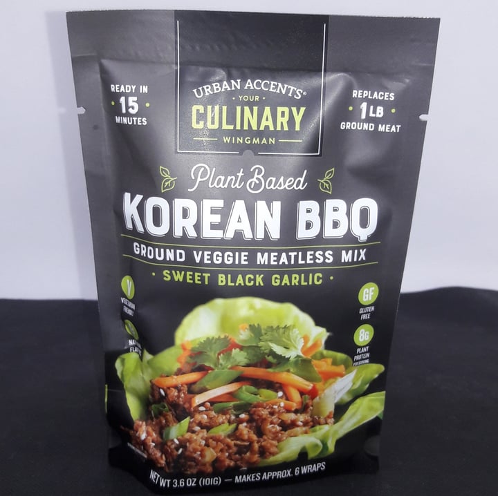 photo of Urban Accents Ground Veggie Meatless Mix: Korean BBQ shared by @carlajc on  04 Feb 2021 - review