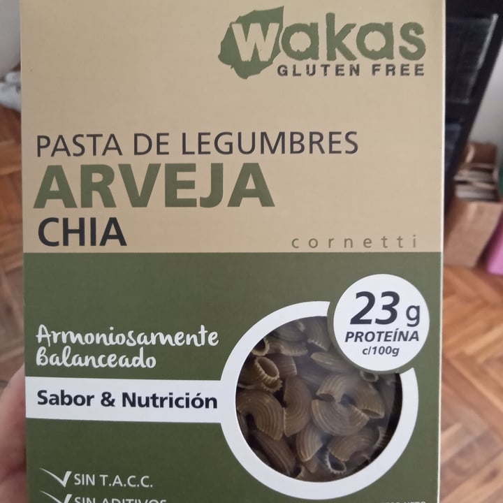 photo of Wakas Pasta de Legumbres Arvejas y Chia shared by @angeleslo on  27 Jan 2022 - review