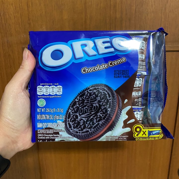 photo of  Mondelēz International Chocolate creme flavoured oreo shared by @piggy-egg on  15 Oct 2021 - review