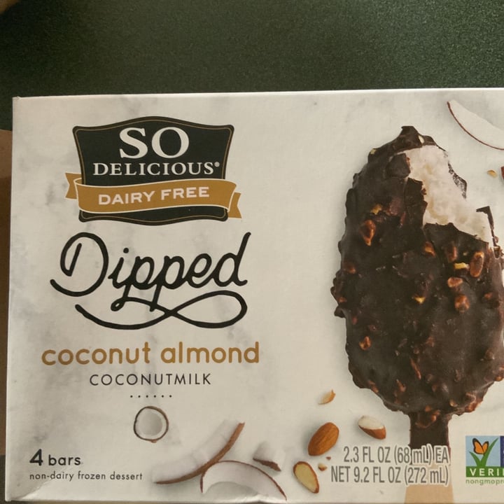 photo of So Delicious Dairy Free Dipped Coconut Almond Coconutmilk Frozen Dessert shared by @janinepappas on  20 May 2020 - review