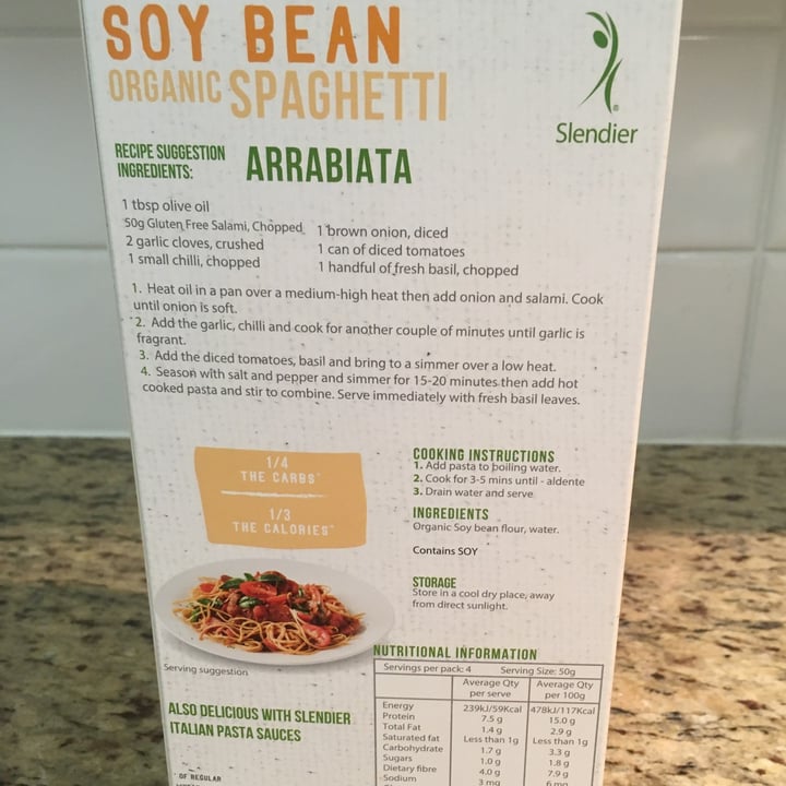 photo of Slendier Soybean spaghetti shared by @jb71 on  30 Jun 2021 - review