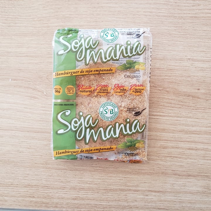 review photo of Soja Mania Hamburguer de Soja empanado Salsa e Alho shared by @claubattistella on 04 Dec 2021 - review