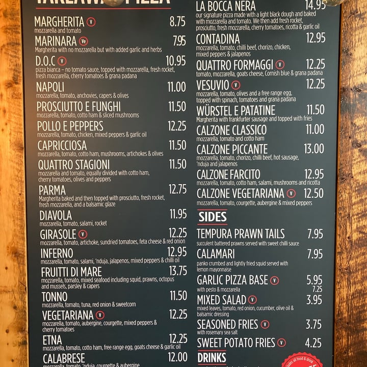 La cheap bocca menu