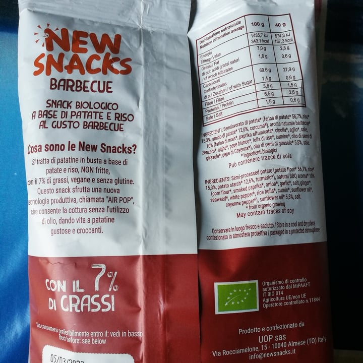 photo of New snack classic Barbecue shared by @claudiaromeo on  25 Aug 2022 - review