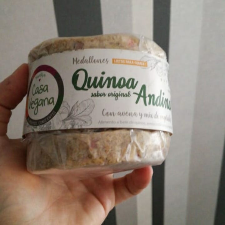 photo of Casa Vegana Medallon De Quinoa Andina shared by @camillaolivia on  12 Nov 2020 - review