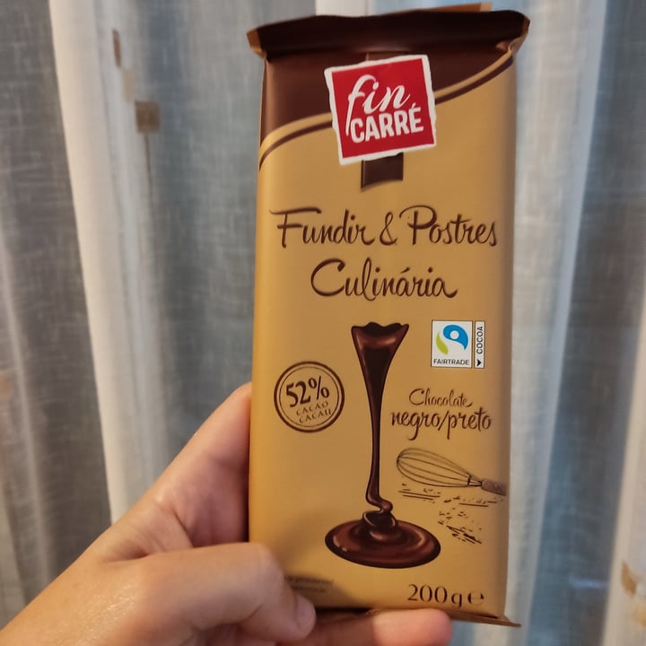review photo of Fin Carré Chocolate negro 52% fundir y postres shared by @mrquitanieves on 06 Oct 2022 - review