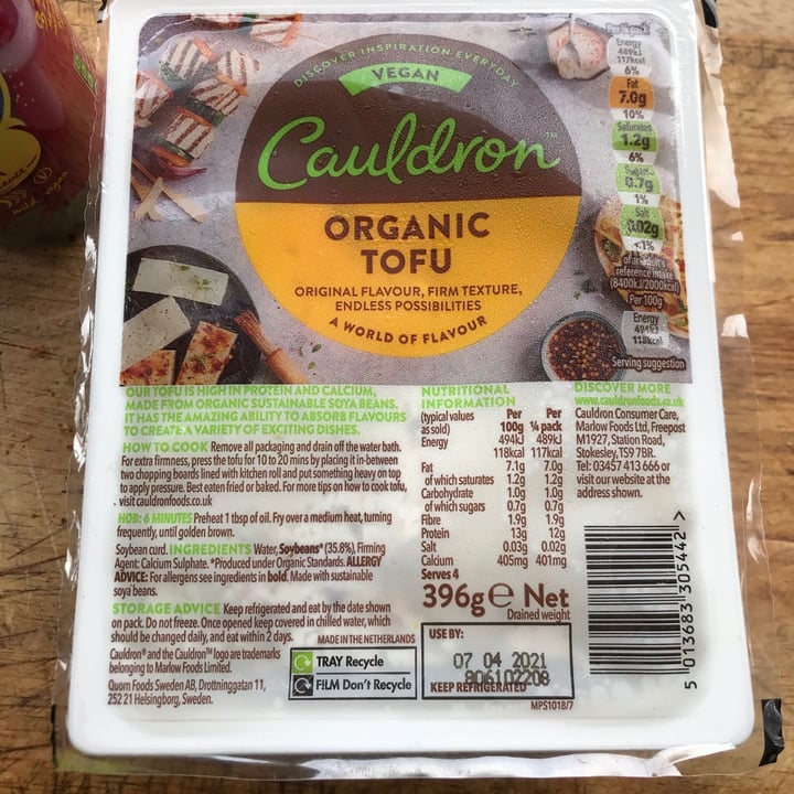 photo of Cauldron Organic Tofu shared by @annmarievans on  09 Mar 2021 - review
