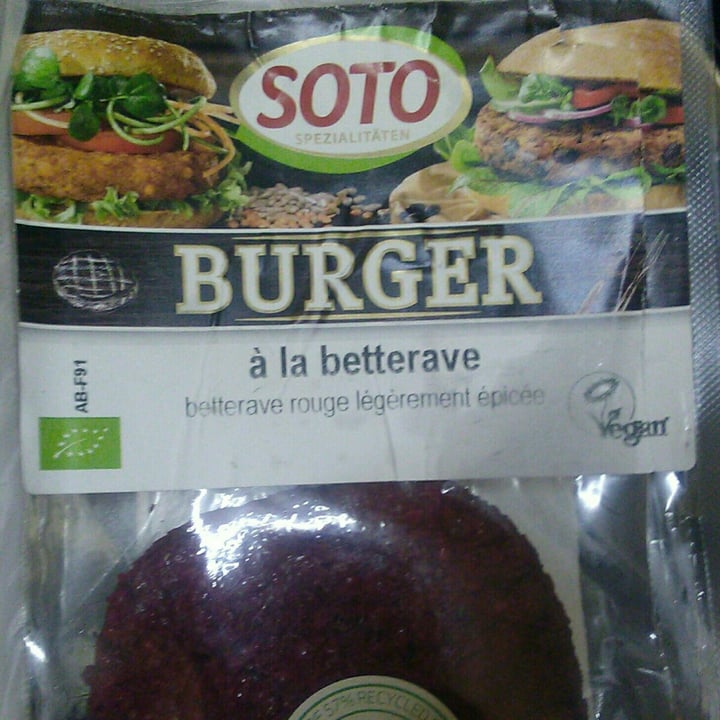 photo of Soto Burger Betterave shared by @bewe on  20 Jun 2020 - review