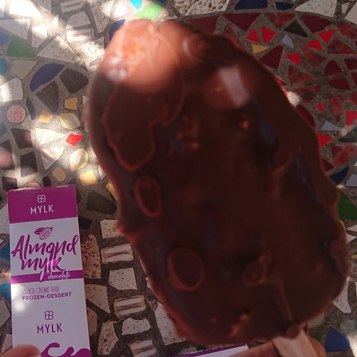 photo of Mylk Ice Cream  Almond mylk chocolate ice cream bar shared by @betterplanet on  28 Feb 2022 - review