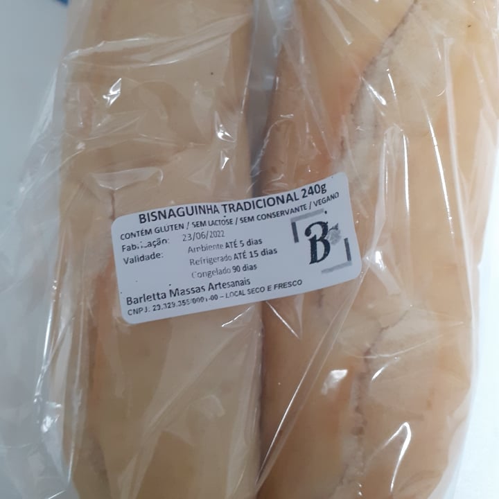 photo of Barletta Massas Artesanais - Padaria e Confeitaria 100% Vegana bisnaguinha tradicional 240g shared by @laurinhaalvares on  05 Jul 2022 - review