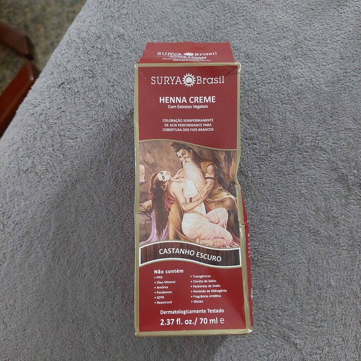 review photo of Creme Coloração Henna Surya Henna Creme (Castanho Escuro) shared by @anapaulareiki on 22 Apr 2022 - review