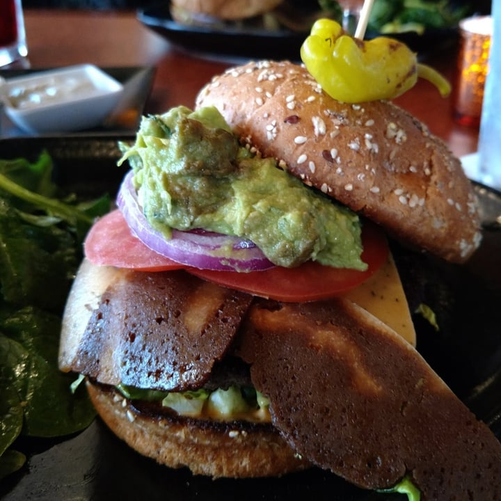 photo of Crave American Kitchen & Sushi Bar Veggie Southwest Burger shared by @iszy on  24 Jun 2021 - review