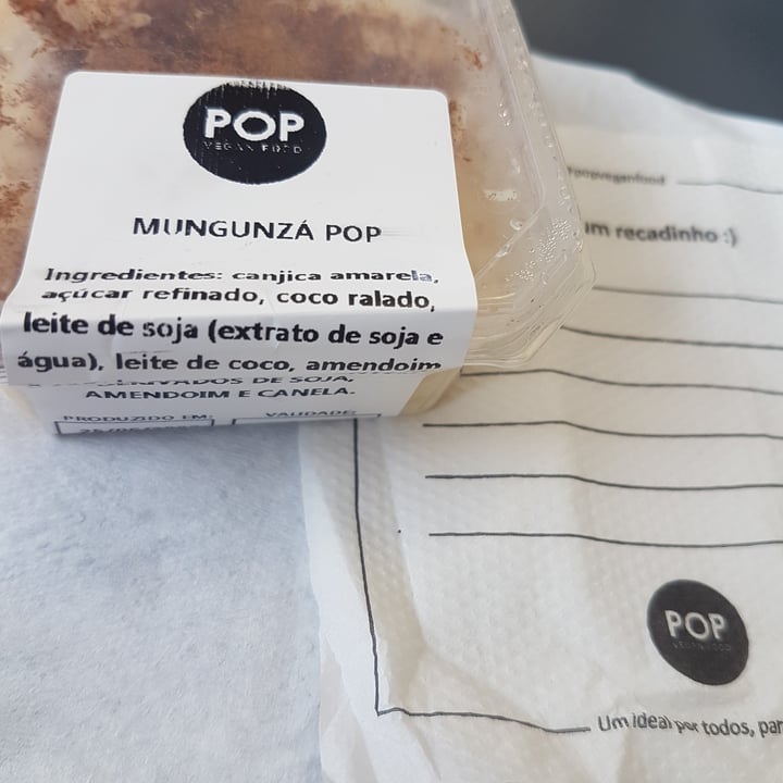 photo of Pop Vegan Food Canjica Munguzá shared by @michelasilva on  27 Jun 2022 - review