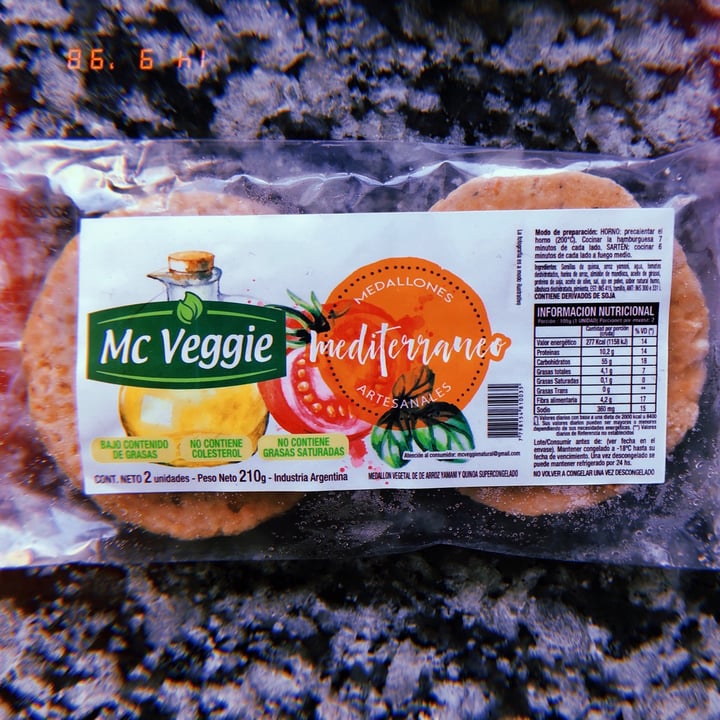 photo of Mc veggie Medallones Mediterráneo shared by @cretakanoo on  15 Sep 2020 - review