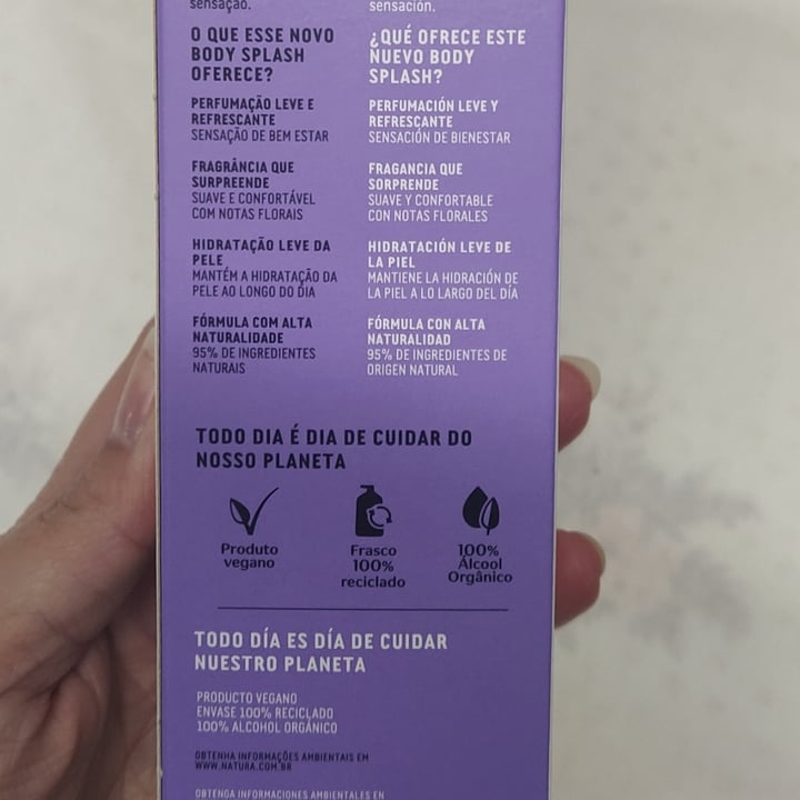 photo of Natura Body Splash Algodão shared by @meg4ever on  29 May 2022 - review