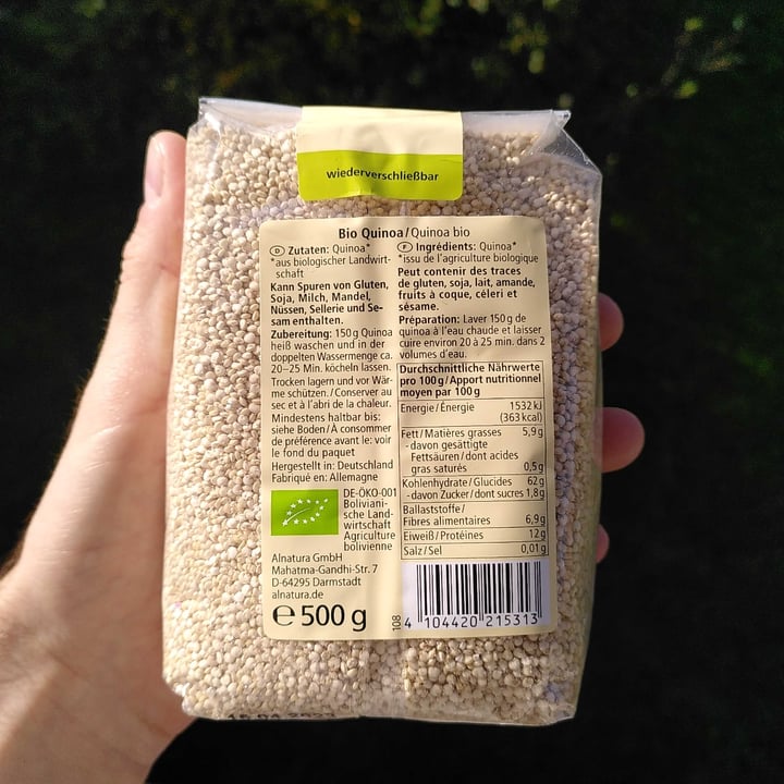 photo of Alnatura Quinoa shared by @letsgetit on  16 Oct 2022 - review