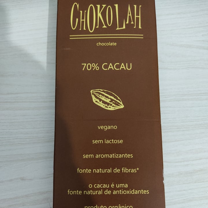 photo of Chokolah Chocolate 70% Cacau shared by @patriciats on  27 May 2022 - review