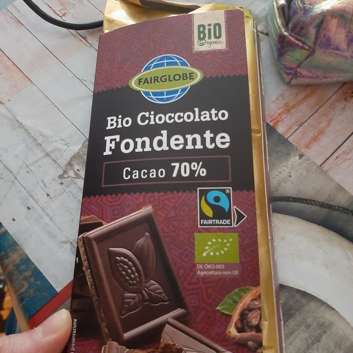 photo of Fairglobe Cioccolato Fondente Cacao 70% shared by @chiara16c on  16 Mar 2022 - review