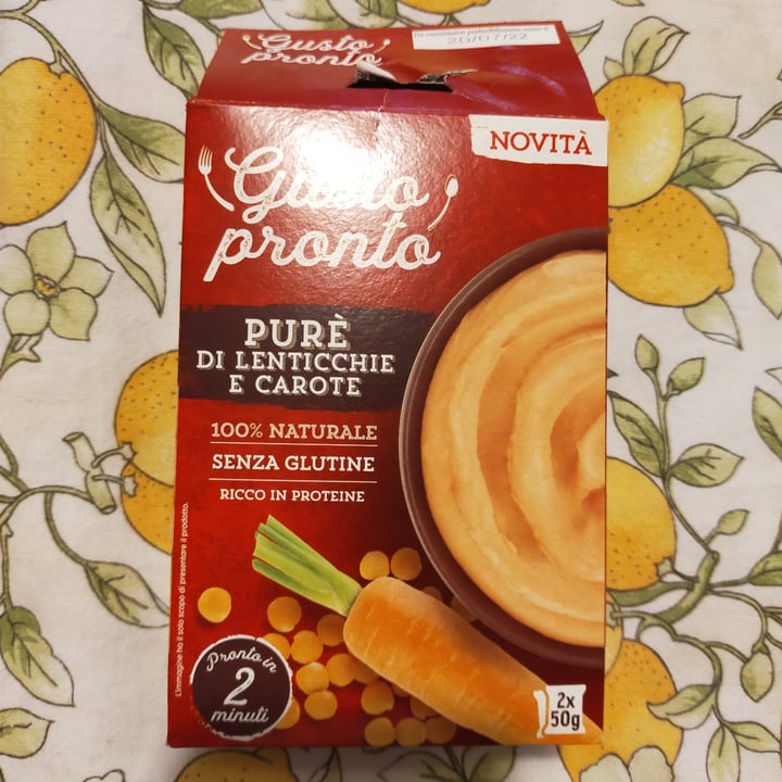 photo of Gusto pronto Purè di lenticchie e carote shared by @malegria on  13 Oct 2021 - review