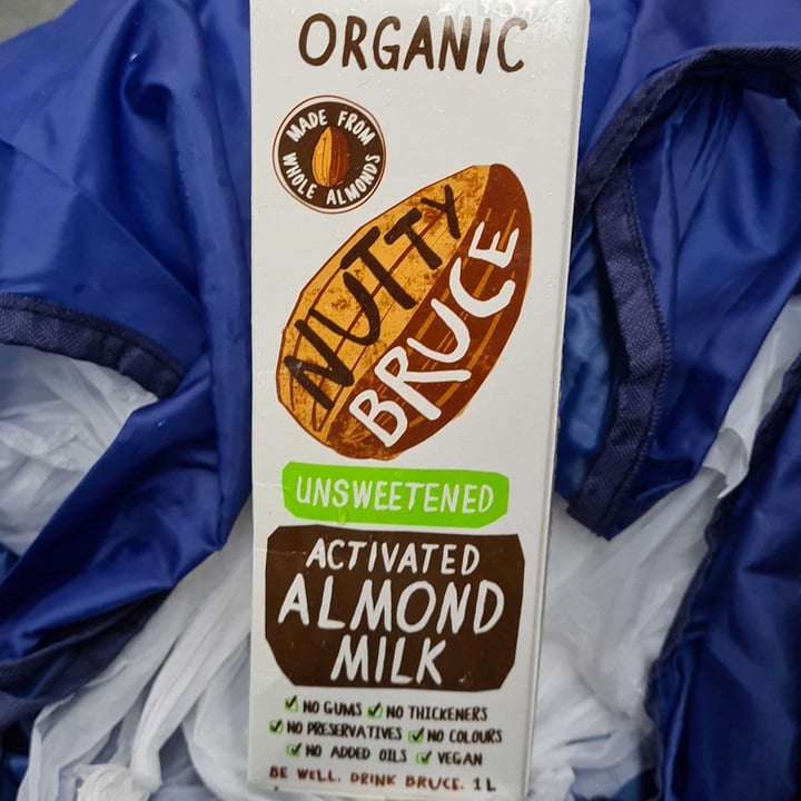 photo of Nutty Bruce Organic unsweetened activated almond milk shared by @tabs on  15 Sep 2022 - review