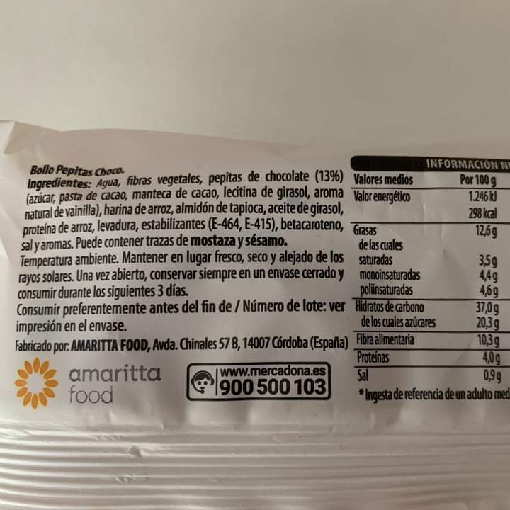 review photo of Hacendado Bollo pepitas choco shared by @aitormartinezr on 09 Aug 2022 - review