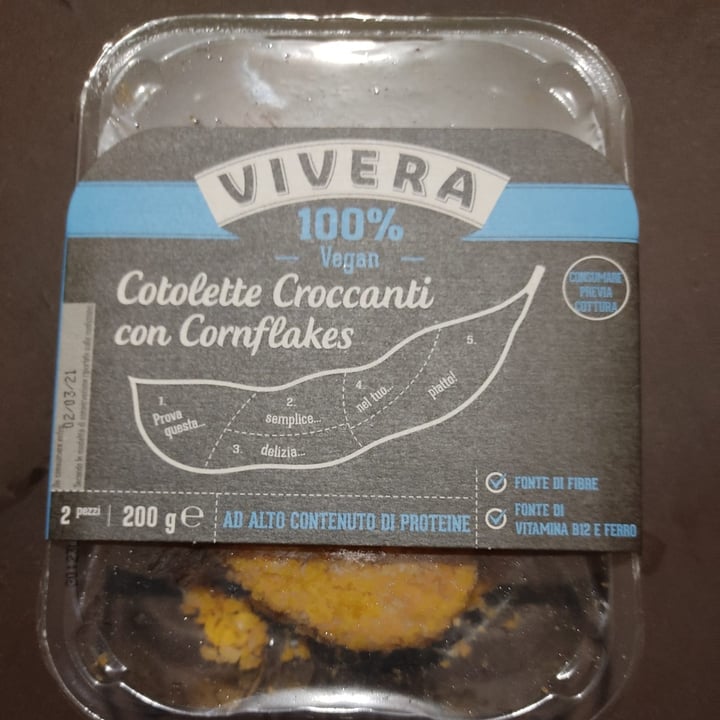 photo of Vivera Cotoletta croccante con cornflakes shared by @rapanellaveg on  11 Apr 2021 - review