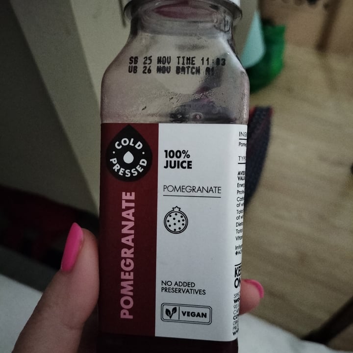 photo of Woolworths cold pressed pomegranate juice shared by @michelleking on  09 Nov 2022 - review