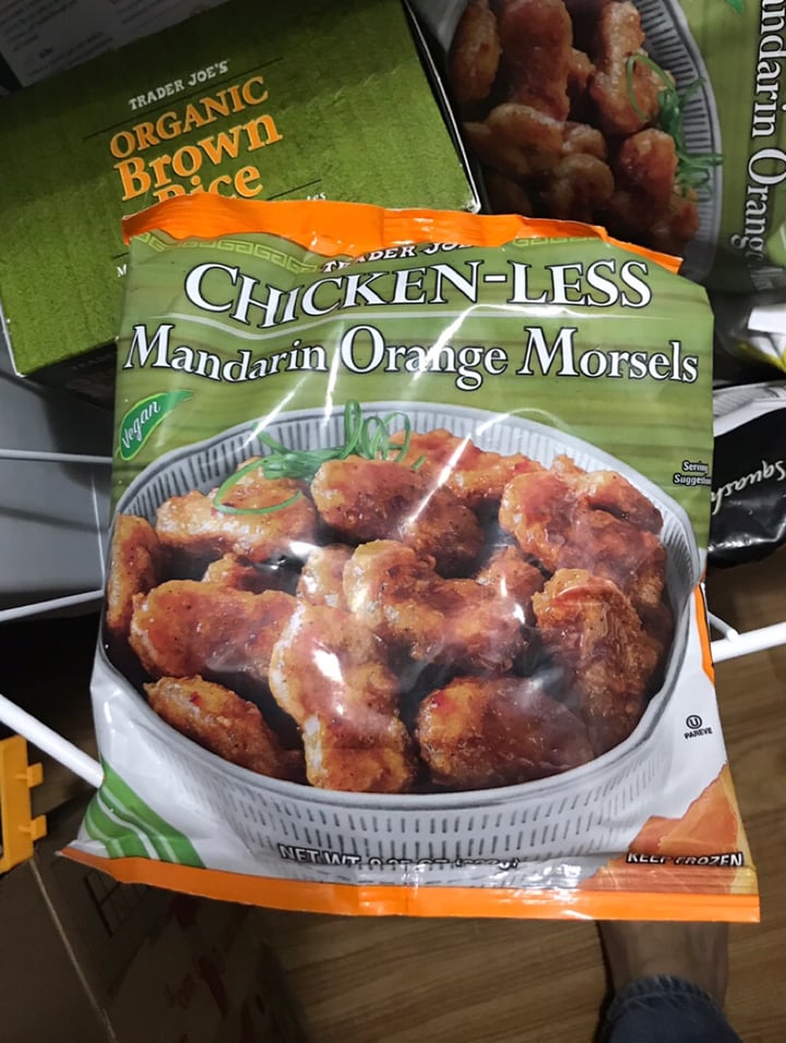 photo of Trader Joe's Chicken-less Mandarin Orange Morsels shared by @mgurunathan on  26 Dec 2019 - review