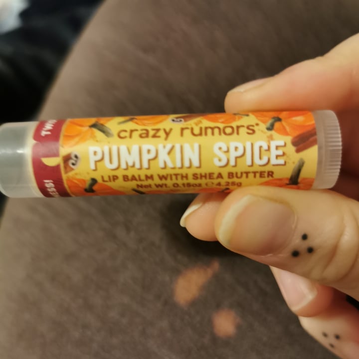 photo of Crazy Rumors Pumpkin Spice Lip Balm shared by @cthomps05 on  19 Nov 2022 - review