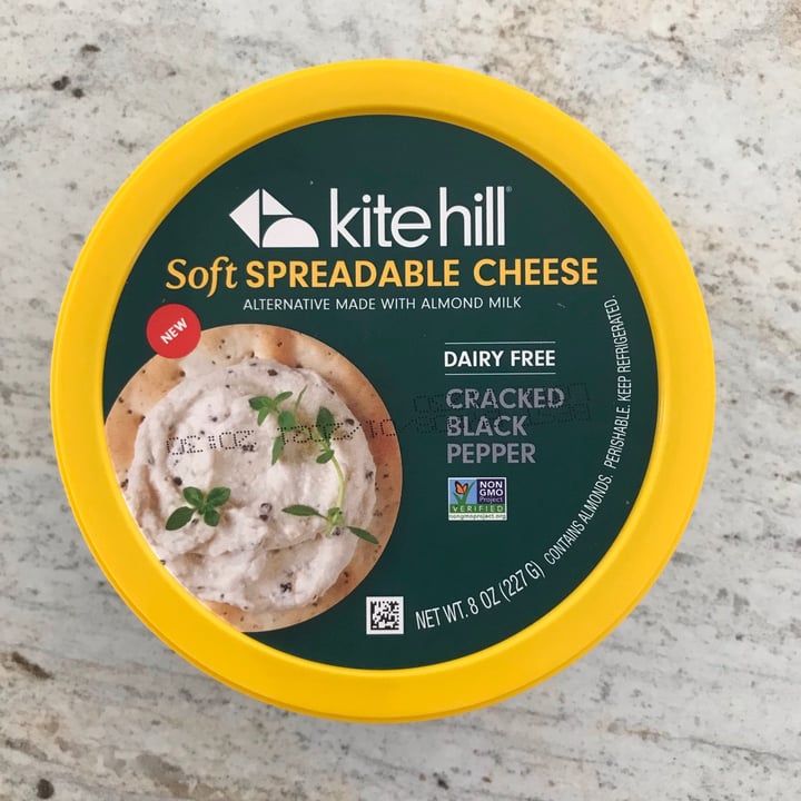 photo of Kite Hill Soft Spreadable Cheese - Cracked Black Pepper shared by @dianna on  19 Aug 2021 - review