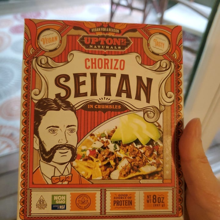 photo of Upton's Naturals Chorizo Seitan shared by @kitsadie on  26 May 2022 - review