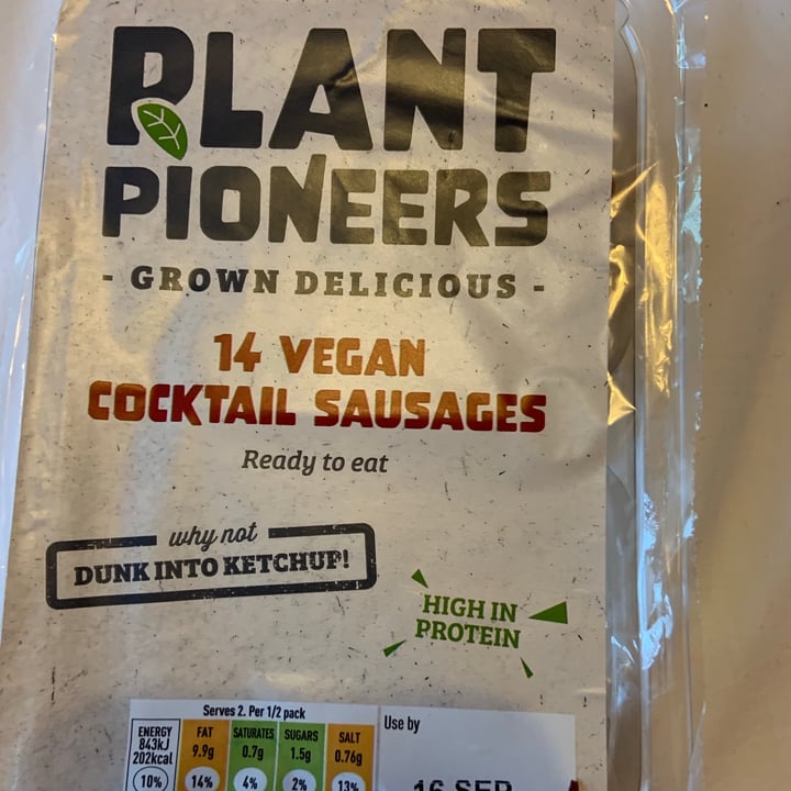 photo of Plant Pioneers Vegan cocktail Sausages shared by @eilidhm on  13 Sep 2020 - review