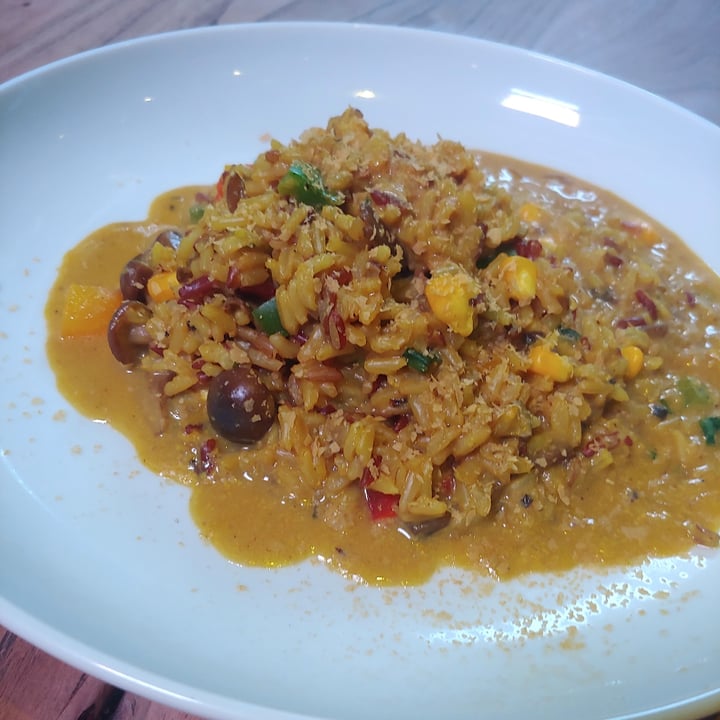 photo of Real Food Mushroom and Tumeric Risotto shared by @vegananu on  07 Sep 2020 - review