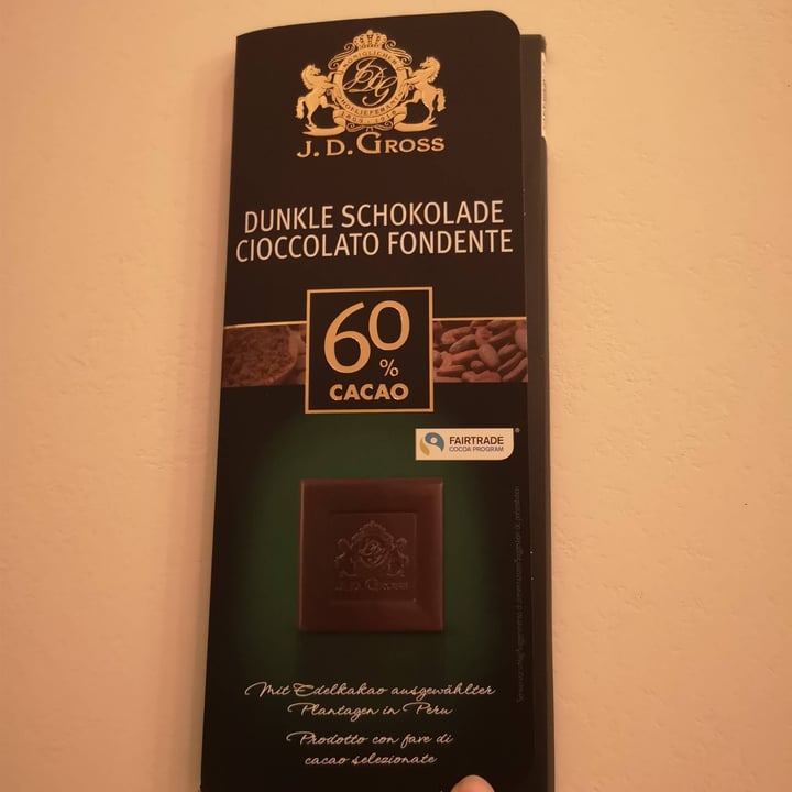 photo of J. D. Gross Chocolate Amazonas 60% shared by @laurarft on  27 Nov 2021 - review