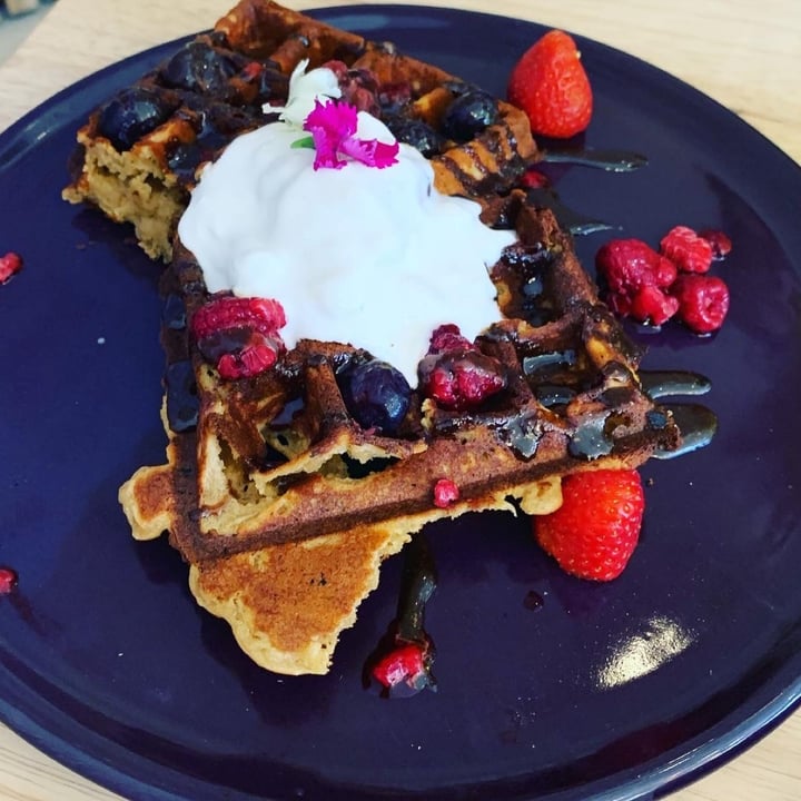 photo of Lexi's Healthy Eatery Vanilla protein waffles shared by @peppadew on  30 Jan 2021 - review