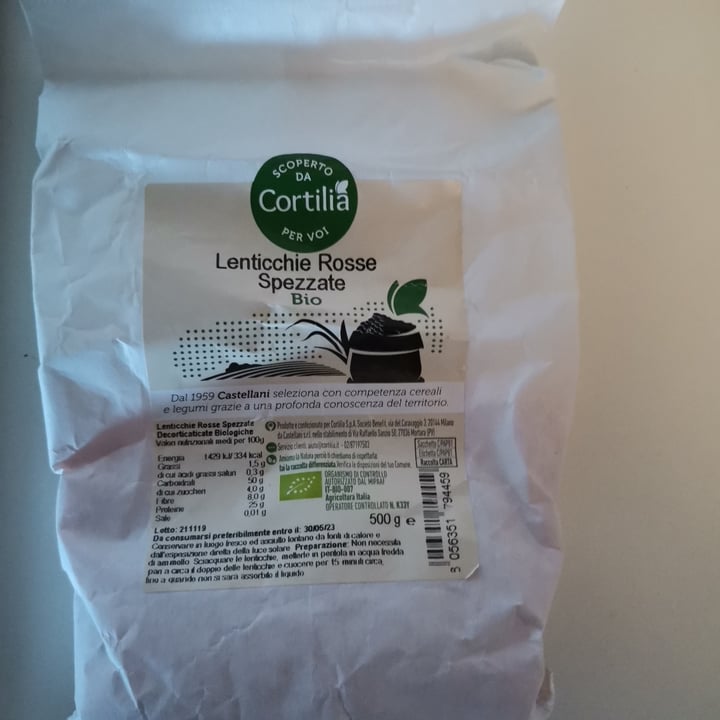 review photo of Cortilia Lenticchie rosse spezzate shared by @chiaracst on 30 Mar 2022 - review