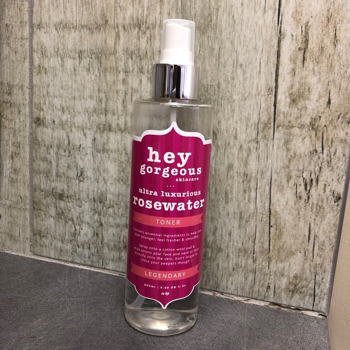 photo of Hey Gorgeous Rosewater Toner shared by @southernveganupnorth on  04 Sep 2020 - review